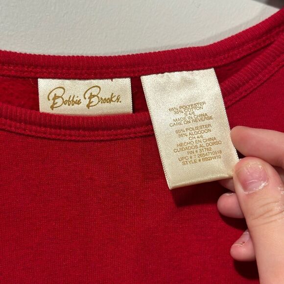 Bobbie Brooks “Ugly Sweater” Christmas Crewneck - Red, Size Small - Picture 7 of 11